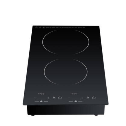 Built-In 2 Burner Infrared Electric Cooktop 1800W + 1200W with Micro Crystal Glass and Adjustable Heat Settings