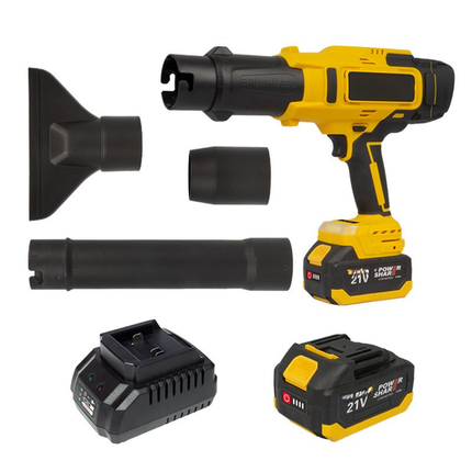 Portable 21V Cordless Electric Air Blower – High-Pressure Turbo Fan, Brushless Motor, 50mm Outlet