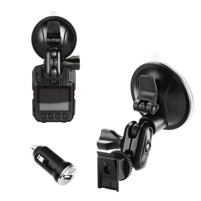2-in-1 Car Suction Mount & Charger for HD66-02/D7 Body Camera