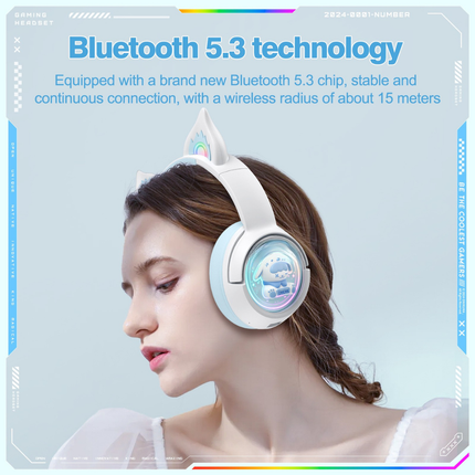 Rechargeable 2-in-1 Headphones Bluetooth & 2.4G Wireless Wired Mode 50mm High-Quality Drivers
