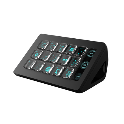 Mini Desktop Keyboard 15 Keys Programmable with LCD Display and USB-C Connection