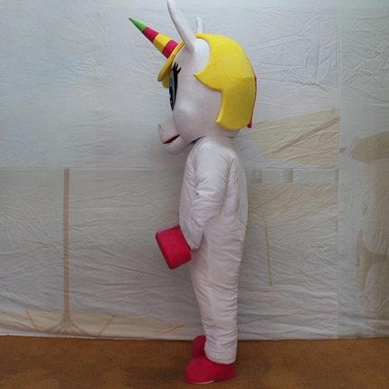 Rainbow Unicorn Mascot Costume for Adults – Full-Body Pony Outfit for Halloween, Festivals & Events
