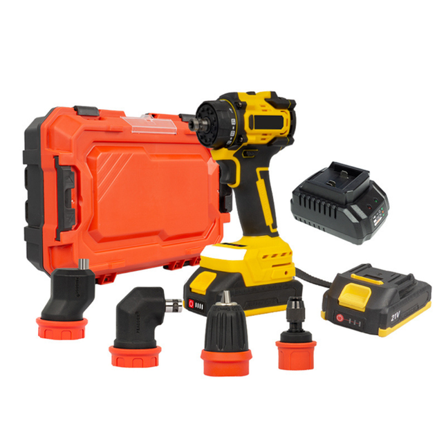 Cordless Brushless Drill Driver Set 10mm – Dual Speed, 25Nm Torque, 1.5Ah Battery