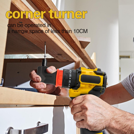 Brushless Cordless Drill Driver Kit with Dual Batteries, Compact Lightweight Design & Variable Speed Control