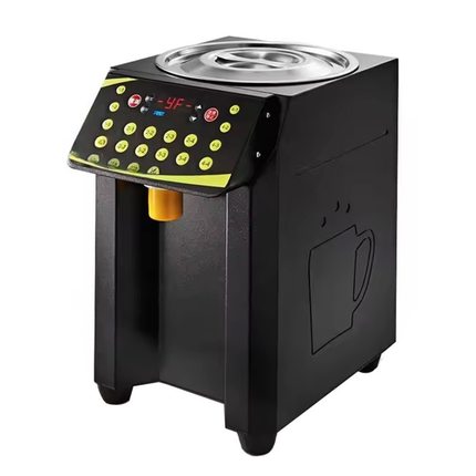 Automatic Fructose Dispenser Machine – 16-Grid Preset Stainless Steel Syrup Allocator (8.5L Capacity)