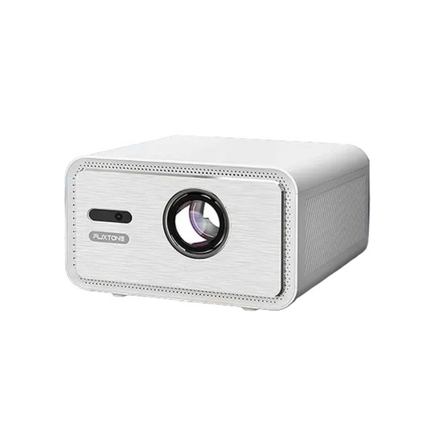 Rechargeable Full HD Projector with Keystone Correction & Built-in Speakers White
