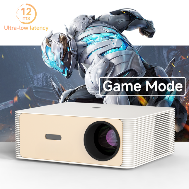 Home Theater Projector with Native 1080P Resolution, 4K Decoding and Dual-Band WiFi Screen Casting