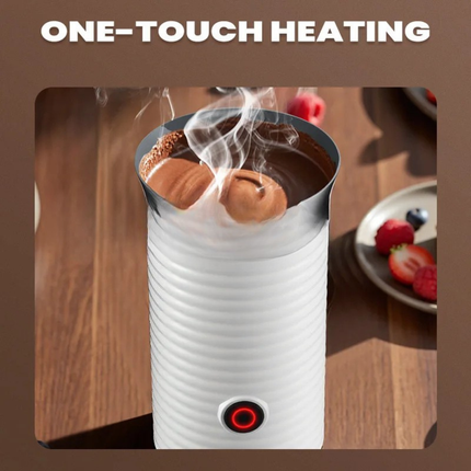 Compact Electric Milk Heating & Frothing Machine, One-Button Operation, ABS Body Design
