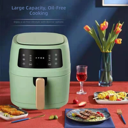 8L Household Air Fryer Smart Touch Control Oil-Free Multi-Function Cooker