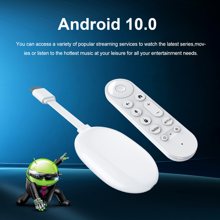 Android 10 Smart TV Stick Quad Core Media Player 2GB/8GB with Dual WiFi Voice Remote