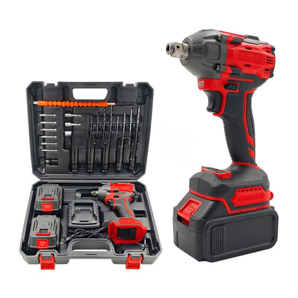 Rechargeable Electric Wrench Set with Brushless Motor and Square Drive
