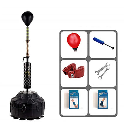 Adjustable Floor-Standing Boxing Training Bag with Water-Fill Base (Home & Gym)
