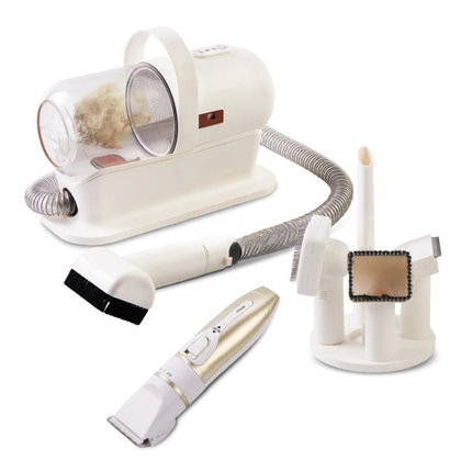 Portable Pet Grooming Vacuum Cleaner with Hair Clipper and 400W Suction for Home Use