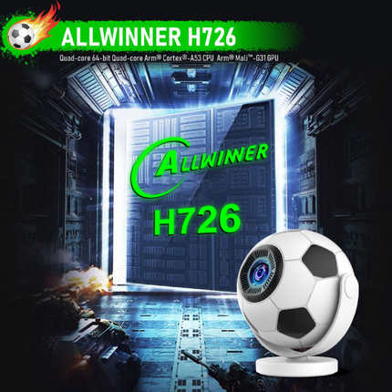 Portable Smart Projector with Android System, 720P LCD Display and Manual Focus