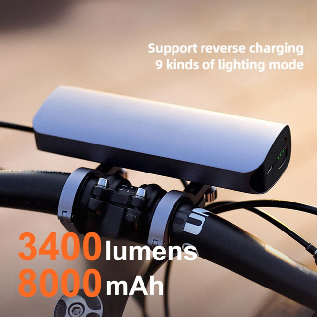 Portable USB Rechargeable Bike Headlight High Brightness Aluminum Alloy Cycling Light