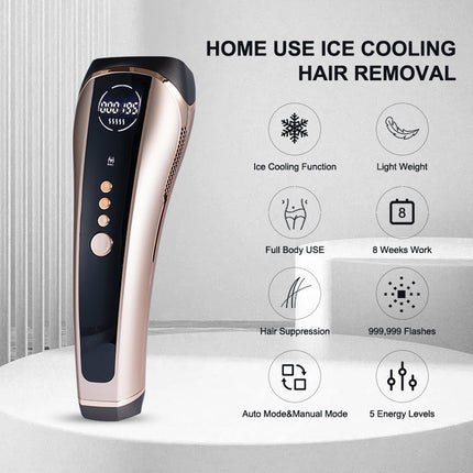 Corded IPL Hair Removal System with Quartz Lamp & Dual Firing Modes