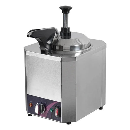 Commercial Heated Sauce Dispenser Pump for Countertop Use with Adjustable Heat