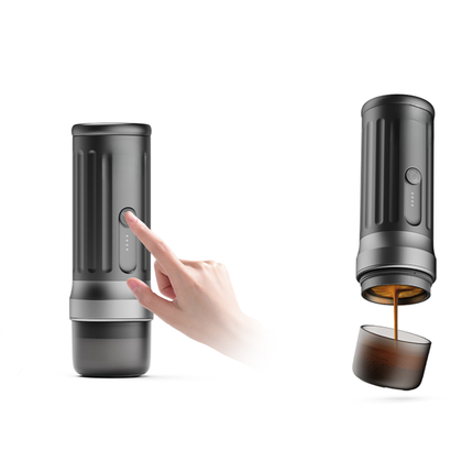 Compact Automatic Espresso Coffee Maker with USB Charging for Car RV and Camping