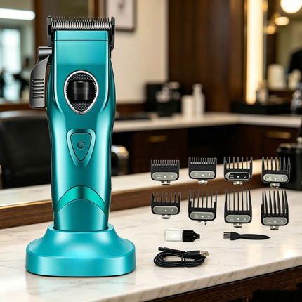 8000RPM Brushless Cordless Hair Clippers with LCD Display & Detachable Blade Rechargeable
