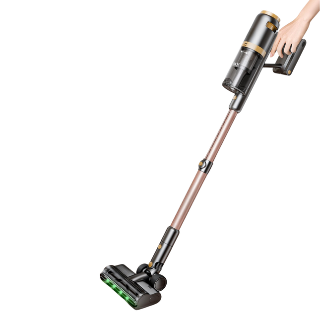 Portable Cordless Handheld Vacuum Cleaner with 0.6L Dust Capacity and Floor Brush