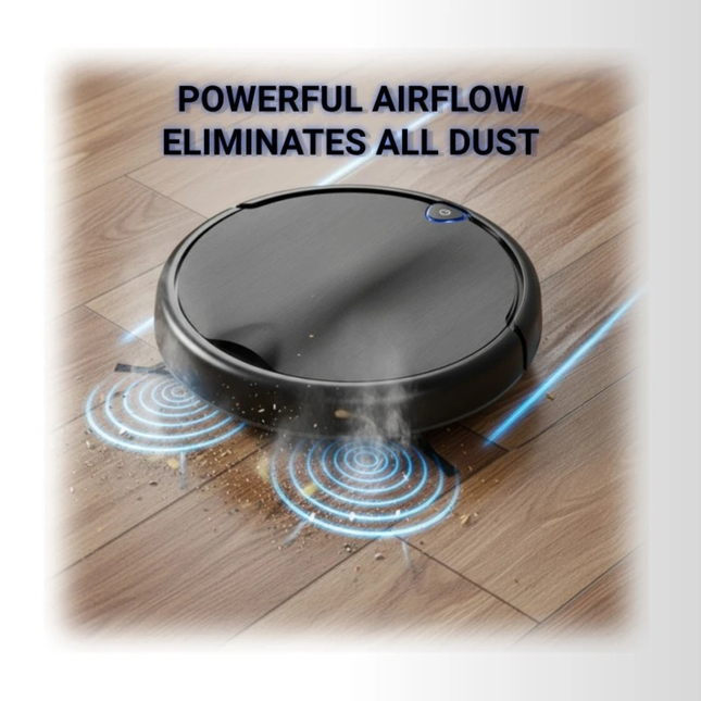 Smart Robot Vacuum Cleaner with Quiet Operation and Automatic Cleaning Function