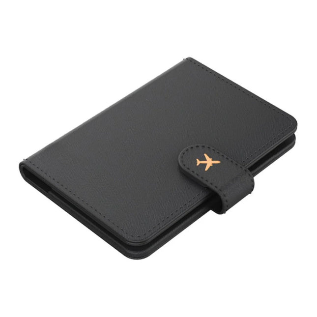 Compact Water-Resistant Travel Document Organizer with Hidden Tracker Slot