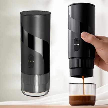 Mini Portable USB Coffee Machine for Capsules & Ground Coffee, 16–20 Bar, 0.6L Water Tank