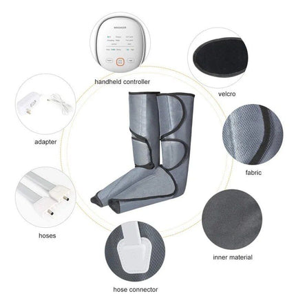 Electric Foot and Calf Massager with Heat and Adjustable Air Compression