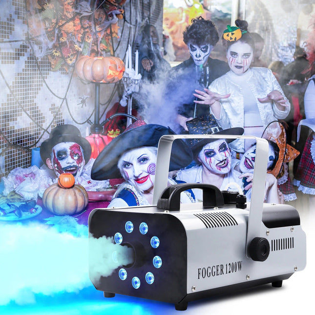 1200W Professional Smoke Effect Machine with Multicolor LED Lights & Wireless Remote