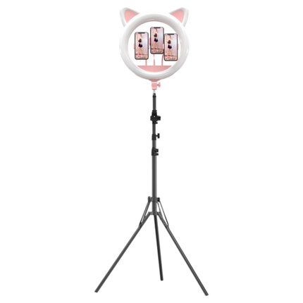 Large LED Ring Light 20 Inch with Tripod Adjustable Colour Temperature and Multiple Phone Holders