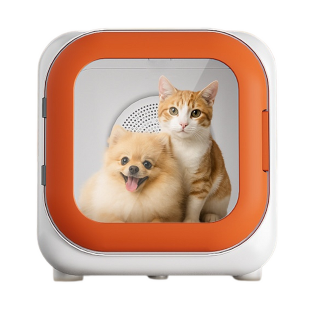 Smart Pet Drying Box with Adjustable Heat & Timer Grooming Dryer for Cats and Small Pets