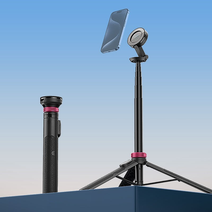 2 in 1 Phone Tripod Selfie Stick Extendable 1.53m with Bluetooth Remote