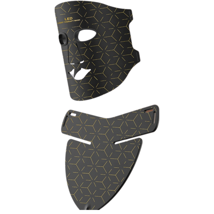 Portable Wireless LED Light Therapy Mask for Face and Neck – Flexible Silicone, Rechargeable