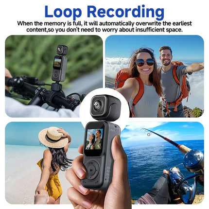 Compact 4K HD Mini Camera Body Cam WiFi Digital Video Recorder with Wide Angle Lens