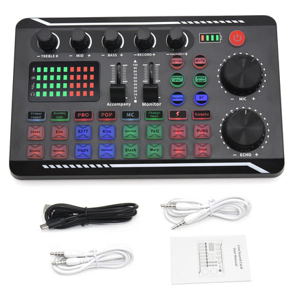 Wireless Bluetooth Sound Card Microphone Set for PC & Mobile Recording