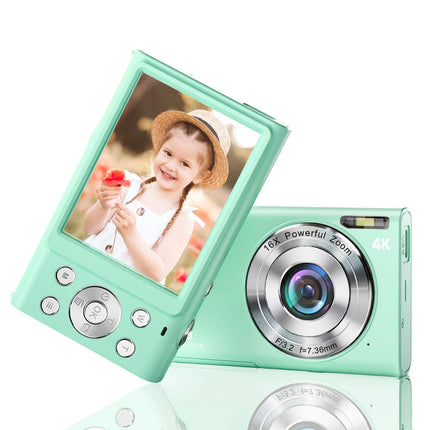 Portable 48MP Digital Camera with 4K Video, 16x Zoom and 2.88" IPS Display