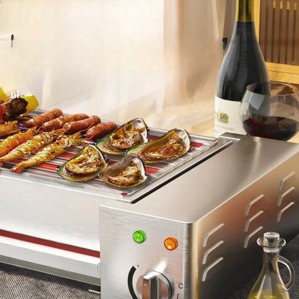 High-Power Electric Indoor Grill 2400W with Precision Heat Control for Restaurants & Home Kitchens