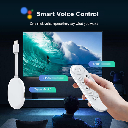 Android 10 Smart TV Stick Quad Core Media Player 2GB/8GB with Dual WiFi Voice Remote