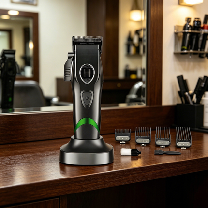 8000RPM Brushless Cordless Hair Clippers with LCD Display & Detachable Blade Rechargeable