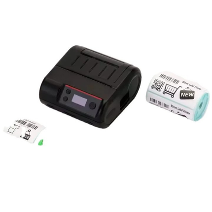 Portable 2 in 1 Label and Receipt Printer with USB and Bluetooth Connectivity