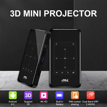 Lightweight Mini Portable Projector with Short Throw Design and Simple Home Setup
