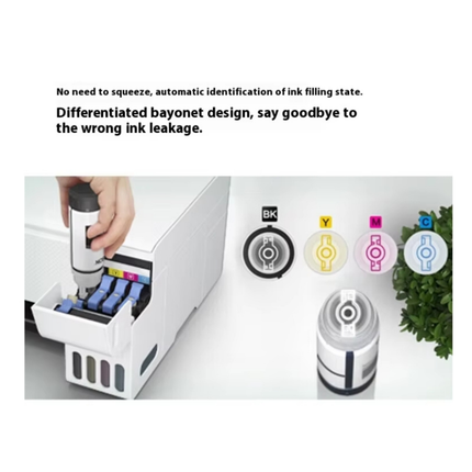 Wireless All-in-One Super Tank Inkjet Printer with USB Connectivity and Continuous Ink System