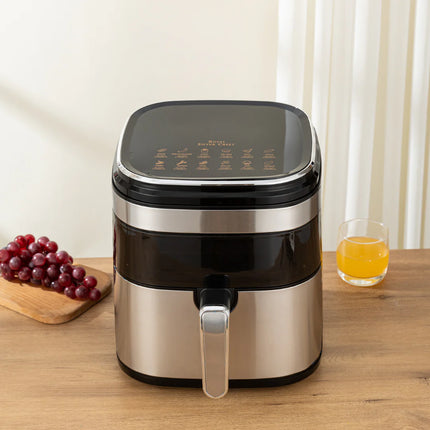 12 Quart Multi-Function Air Fryer Toaster Oven with LED Control Panel & See-Through Glass Door