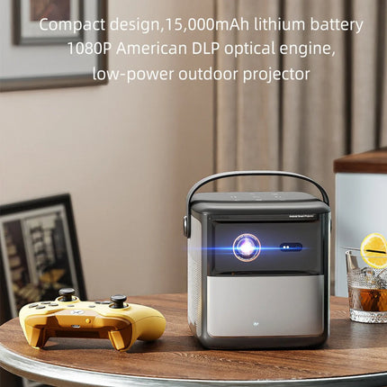 Ultra-Compact Wireless Home Cinema Projector with Full HD Output, Long-Life Battery & Auto Laser Focus
