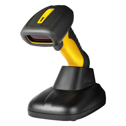 Heavy-Duty Cordless 1D/2D Barcode Scanner with Dual Wireless Bluetooth & 2.4GHz Connectivity