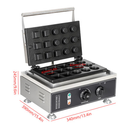 Commercial Electric Tart Shell Forming Machine 304 Stainless Steel Push Button 42x28mm Die