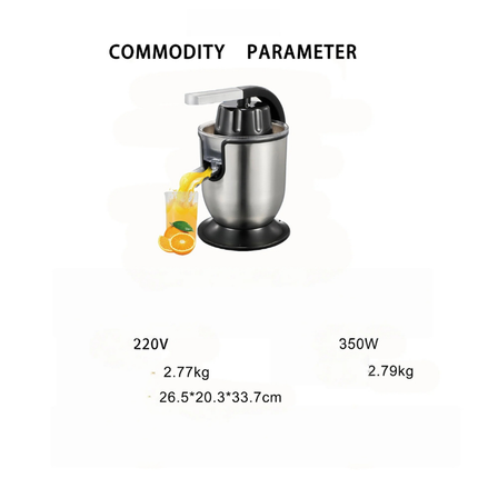 1L Stainless Steel Electric Juicer 350W with Automatic Pulp Ejection for Home Use