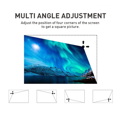 Mini Portable Projector 3000mAh Battery, 145×105×84mm Space-Saving Design