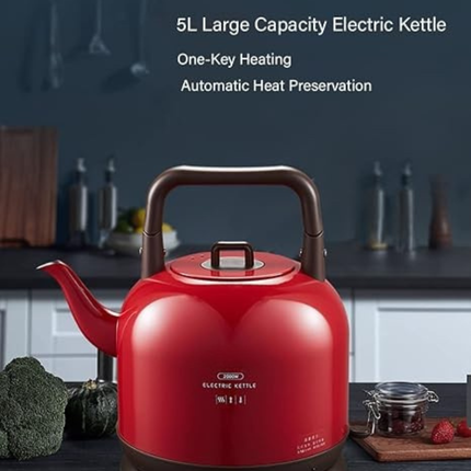 5L Stainless Steel Electric Water Boiler with Heat Preservation Function for Home Use