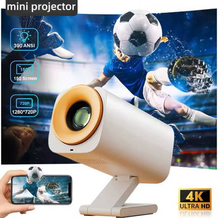 Portable Smart Projector with Android 12, 170 ANSI Lumens and HDMI USB Connectivity